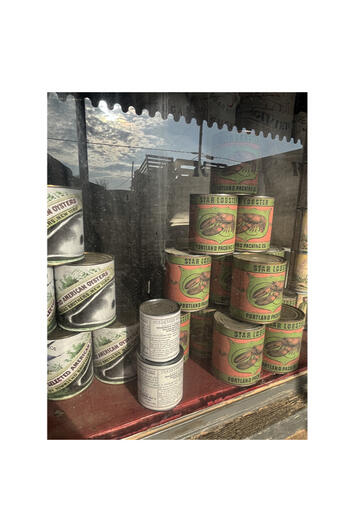 cans Oysters Lobster